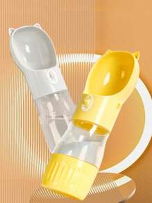 1 pieza Botella de viaje para mascotas portátil de color al azar para perro para exterior - Multicolor - Ver 1