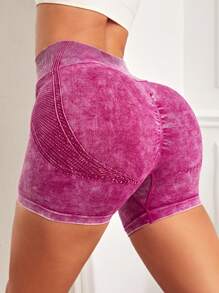 Quần Shorts Thể thao Nữ Cà vạt nhuộm - Màu Hồng Tươi - Xem 1