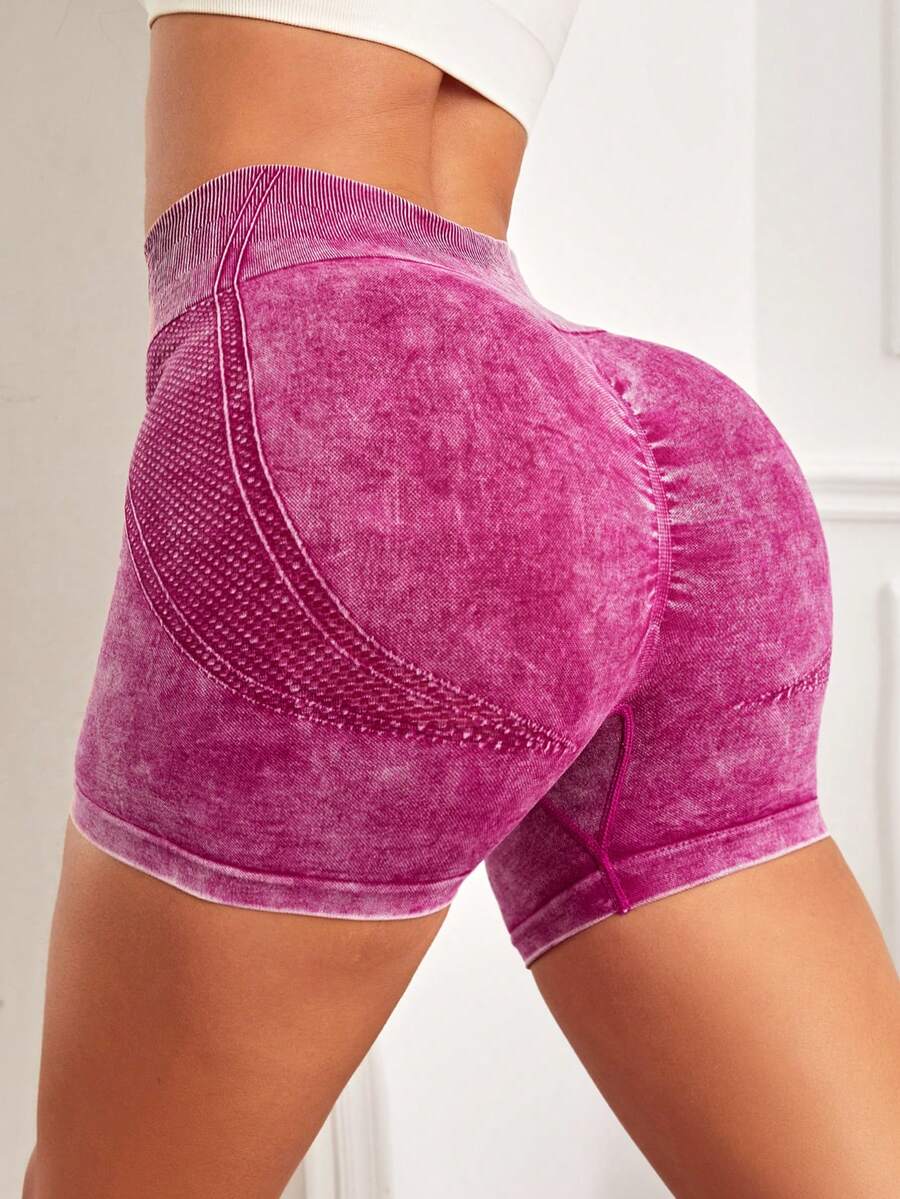 Quần Shorts Thể thao Nữ Cà vạt nhuộm - Màu Hồng Tươi - Xem 1