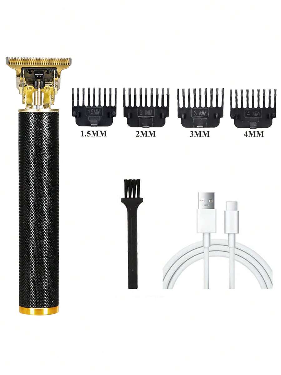 1入組鋅合金理髮器現代主義雙色家用理髮器 - 黑色 - 查看 1