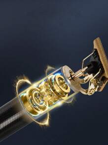 1入組鋅合金理髮器現代主義雙色家用理髮器 - 黑色 - 查看 4