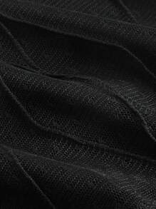 SHEIN Sweetina Contrast Mesh Tube Top - Black - View 7