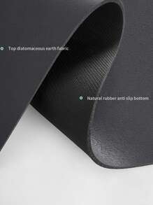 1 tấm thảm cà phê - Thảm quầy pha cà phê cho mặt bàn | Phụ kiện quầy pha cà phê phù hợp với máy pha cà phê Espresso | Thảm lau bát đĩa thấm hút có mặt sau bằng cao su cho mặt bàn bếp, Phụ kiện pha cà phê Đồ dùng học tập Trở lại trường - Màu xám đen - Xem 3