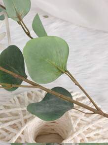 1 Nhân Tạo Vật Có Hoa Lá Vải Xanh Lá Bạch Đàn Giả Trang Trí Nhà Cửa - màu xanh lá - Xem 4
