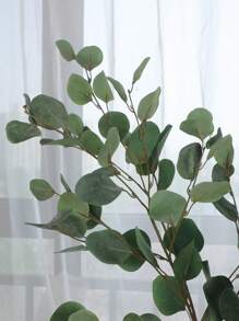 1 Nhân Tạo Vật Có Hoa Lá Vải Xanh Lá Bạch Đàn Giả Trang Trí Nhà Cửa - màu xanh lá - Xem 5