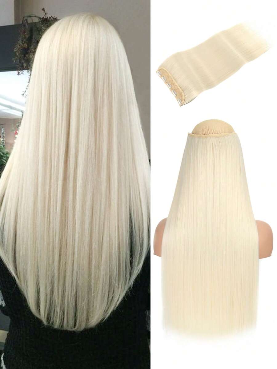 Clip In Long Straight Synthetic Hair Extension