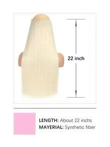 Clip In Long Straight Synthetic Hair Extension
