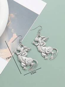 1 đôi bông tai hình chuột thời trang cho phụ nữ để trang trí hàng ngày - Màu Bạc Cổ - Xem 6