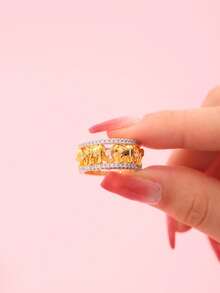 1 nhẫn trang trí hình voi thời trang dành cho nữ để trang trí hàng ngày - Nhiều màu - Xem 2