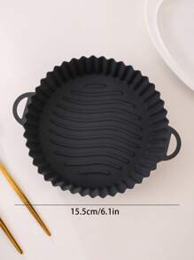 1入組烤箱硅膠鍋墊，空氣炸鍋廚房烤盤墊，烤箱紙，空氣炸鍋烘烤器