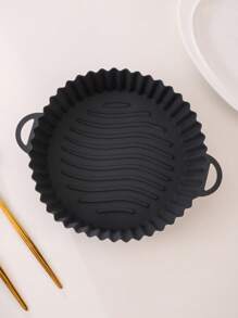 1入組烤箱硅膠鍋墊，空氣炸鍋廚房烤盤墊，烤箱紙，空氣炸鍋烘烤器