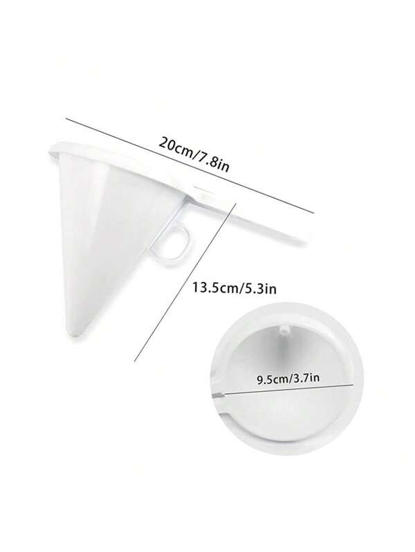 1pc Plain Handheld Batter Dispenser, White Cream Funnel, For Baking SHEIN USA