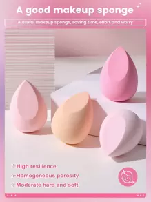 4pcs Makeup Sponge For Women Make Up Use - Multicolor - View 6