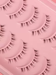 10ペア ナチュラル下まつげ つけまつげ ストリップラッシュ、まつげ、つけまつげ - ブラック - チェックする 5