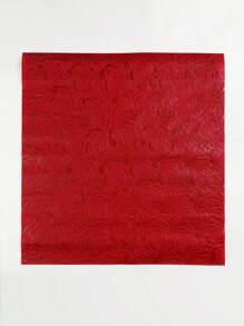 2 Chiếc Hoa Văn Giấy Gói Quà, Thiết Kế Hoa Hồng Đơn Giản Vải Không Dệt Giấy Gói Cho Đám Cưới, Đảng - Màu Đỏ Sâu - Xem 3