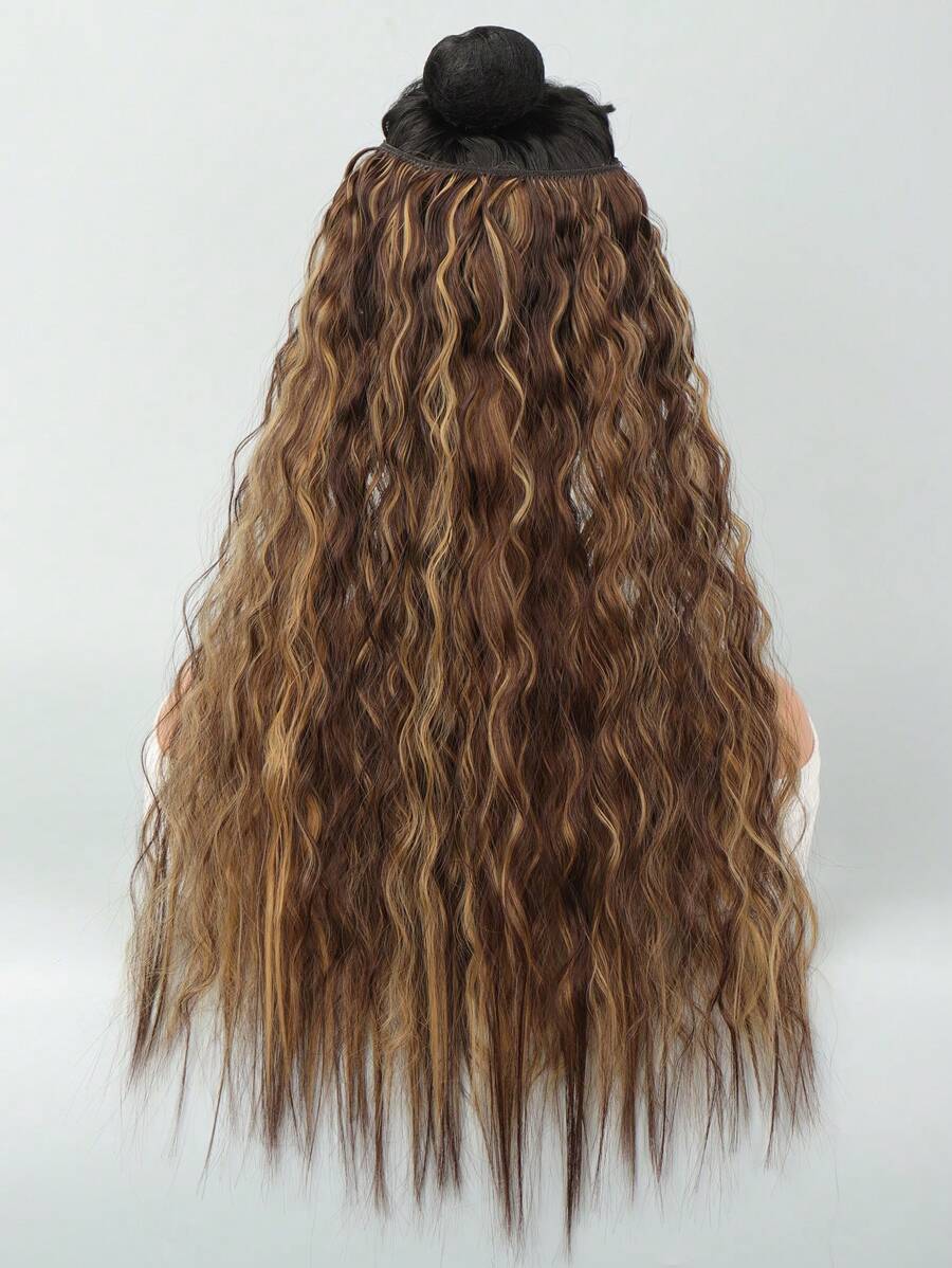 Extensión del pelo largo ondulado sintético - Multicolor - Ver 1