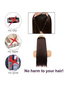 Extensión del pelo largo ondulado sintético - Multicolor - Ver 3