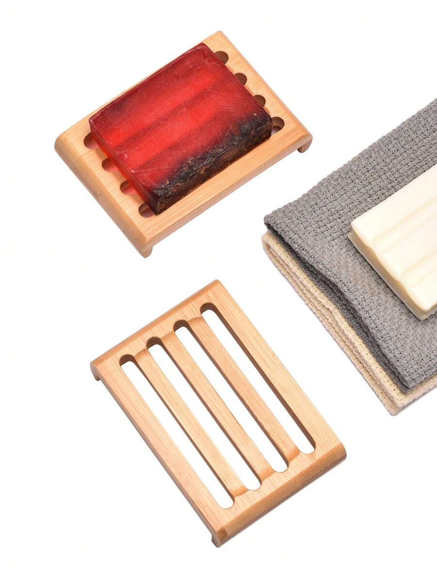 Tempat Sabun Bambu 1pc, Tempat Sabun Minimalis Untuk Rumah - Kuning - View 1