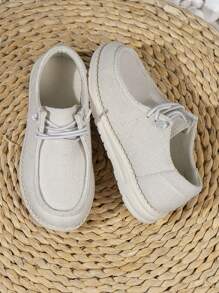 男孩繫帶運動跑步鞋適用於戶外 - 白色 - 查看 2