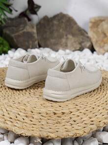 男孩繫帶運動跑步鞋適用於戶外 - 白色 - 查看 3