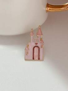 1pc Fashion Castle Design Brooch For Women For Daily Decoration - Multicolor - View 1