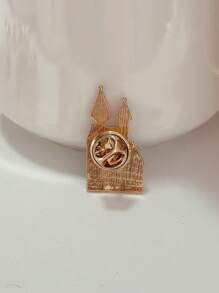 1pc Fashion Castle Design Brooch For Women For Daily Decoration - Multicolor - View 2