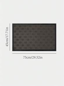 1pc Striped Pattern Door Mat, Modernist Polyester Anti-Slip Indoor Outdoor Rug For Home ,Room Decor - Multicolor - View 3