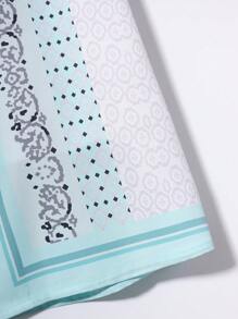 Manfinity RSRT Men Geo Print Shirt & Drawstring Waist Shorts Without Tee - Multicolor - View 7