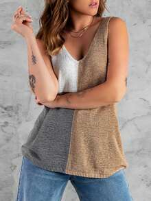 bloco de cores Top tank - Multicolorido - Visão 4