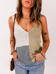 bloco de cores Top tank - Multicolorido - Visão 5