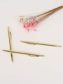 1支不銹鋼金屬圓珠筆簡單多功能辦公書寫筆學生