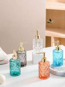 1 Giá đỡ đĩa xà phòng thủy tinh, Đĩa xà phòng hình đá hiện đại cho phòng tắm - Màu xanh lam - Xem 3