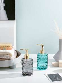 1 Giá đỡ đĩa xà phòng thủy tinh, Đĩa xà phòng hình đá hiện đại cho phòng tắm - Màu xanh lam - Xem 6