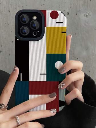 Apple Color Block-telefonskal Vattentätt Stötsäkert Falltåligt Reptåligt