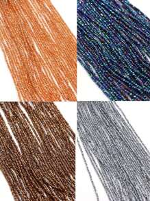 1 sợi Spinel Chuỗi hạt pha lê màu xanh sáng bóng sáng bóng để làm đồ trang sức - Màu đỏ tím - Xem 1