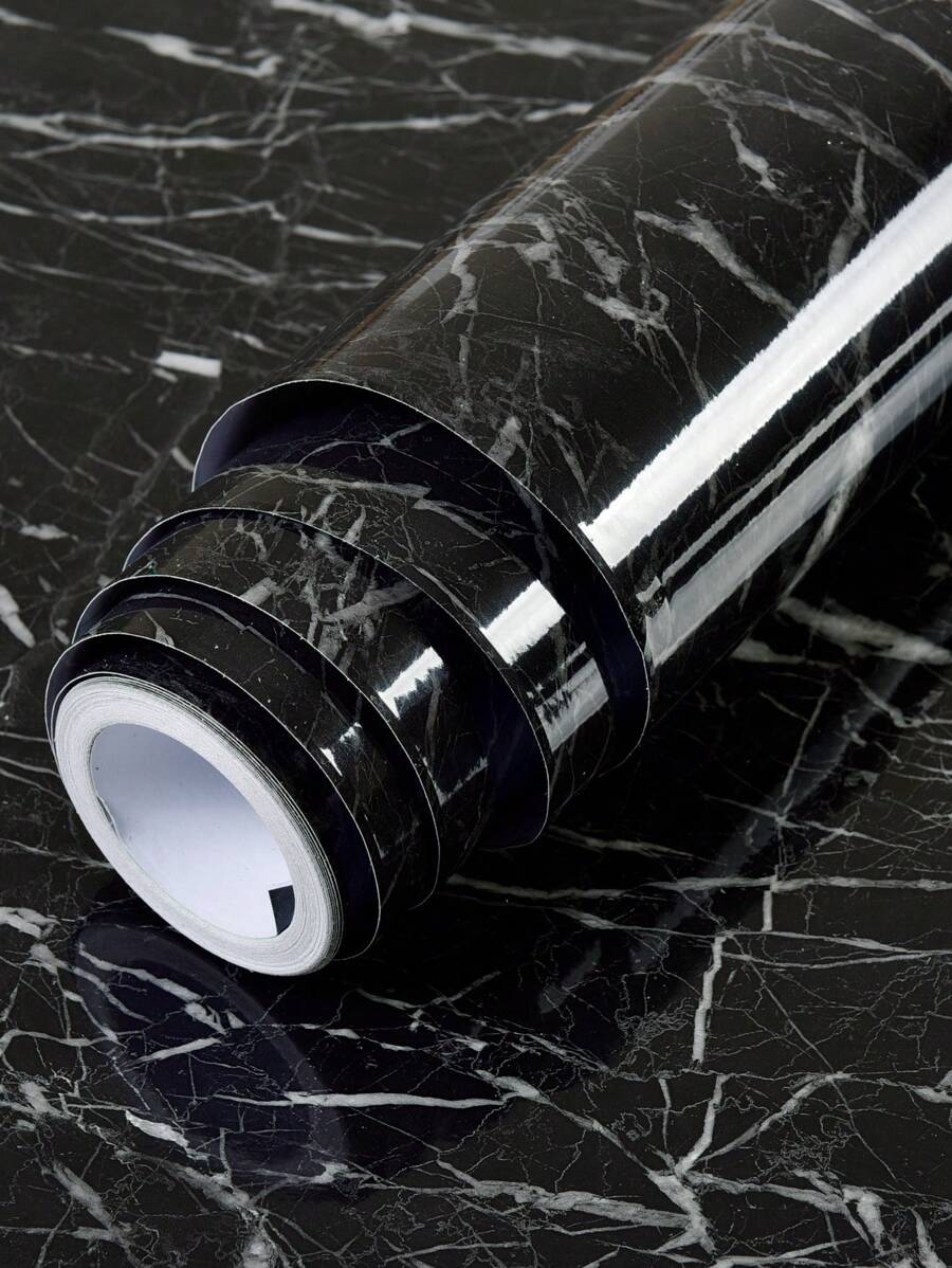 1pc PVC Wall Paper, Modern Marble Pattern Wall Adhesive Roll For Home - Multicolor - View 1