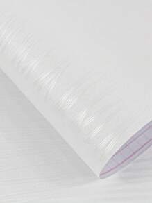 1 件 PVC 墙纸，简约纹理细节墙胶卷，适用于家庭，翻新贴纸撕掉墙板，墙纸，壁纸，春季装饰品让您的家焕然一新，拉玛装饰贴纸 - 白色 - 查看 6