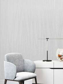 1 件 PVC 墙纸，简约纹理细节墙胶卷，适用于家庭，翻新贴纸撕掉墙板，墙纸，壁纸，春季装饰品让您的家焕然一新，拉玛装饰贴纸 - 白色 - 查看 5