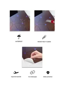 2pcs Geometric Pattern Sticker Compatible With HP/DELL/Lenovo/Asus/Acer - Multicolor - View 4