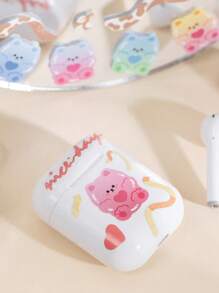 1卷卡通熊圖案什錦貼紙可愛多用途貼紙DIY工藝手帳裝飾 - 彩色 - 查看 3