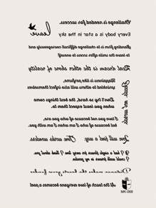 1張標語圖案紋身貼紙 - 黑色 - 查看 6