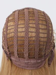 長款直筒人造假髮帶劉海 - 金色 - 查看 8