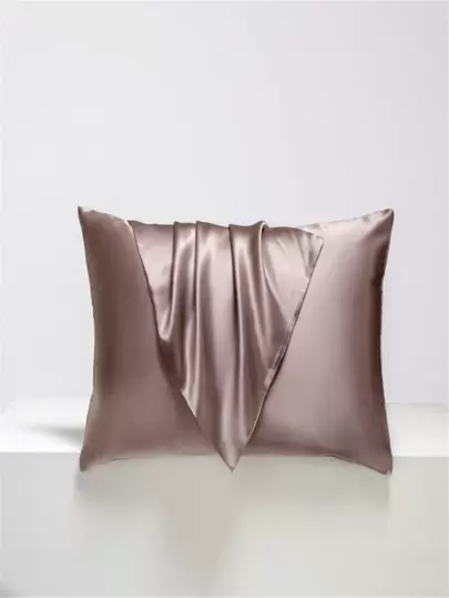 1pc 22mm Pure Mulberry Silk Pillowcase, Available In White/Coffee Gold/Blue/Fawn/Champagne, Size: 48*74cm/50*70cm/50*75cm/60*60cm/70*70cm/51*91cm