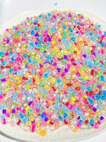 450克混色糖果色繩珠套裝適用於項鍊、手鍊、耳環DIY珠寶製作 - 彩色 - 查看 6