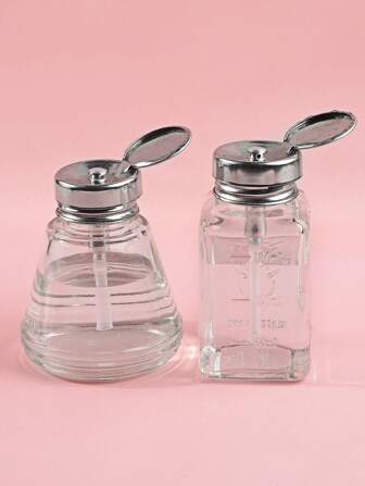 klimonla 防腐蝕壓力指甲油去除劑瓶1入組玻璃180毫升防靜電美甲工具用於洗指甲