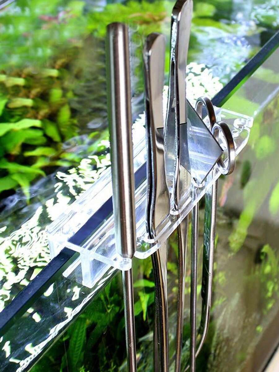 1入組魚缸清潔工具支架適用於水族館適用於收納工具 - 彩色 - 查看 1