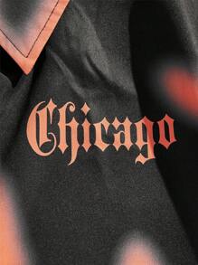 ROMWE MEN Street Life Guys Letter Graphic Shirt - Multicolor - View 4