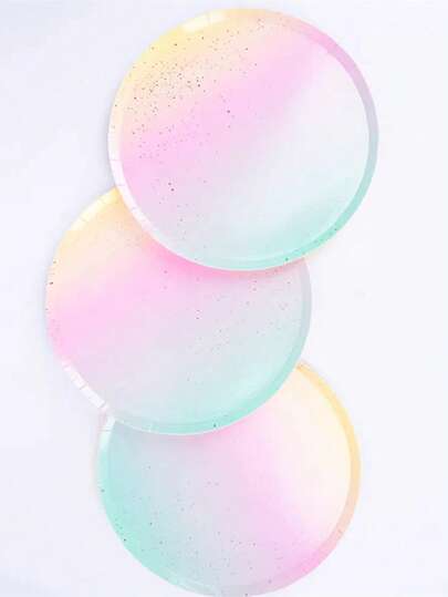 8入組/套紙質一次性盤子現代派便攜式一次性餐盤適合聚會