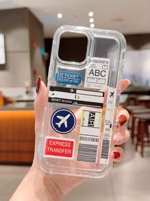Ốp Điện Thoại Chống Rơi Hình Máy Bay & Chữ Cái Tương Thích Với iPhone15/15Plus/15Pro/15Promax - Nhiều màu - Xem 2