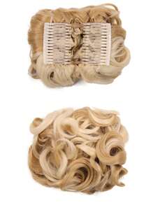 Short Body Wave Synthetic Hair Buns - Multicolor - View 1